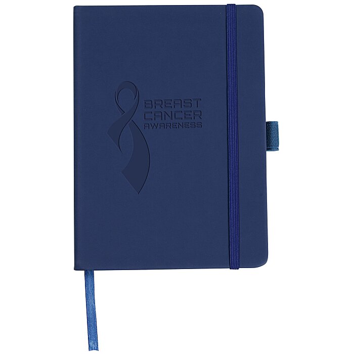 Custom Vienna Satin Touch Hard Cover Notebook - Debossed