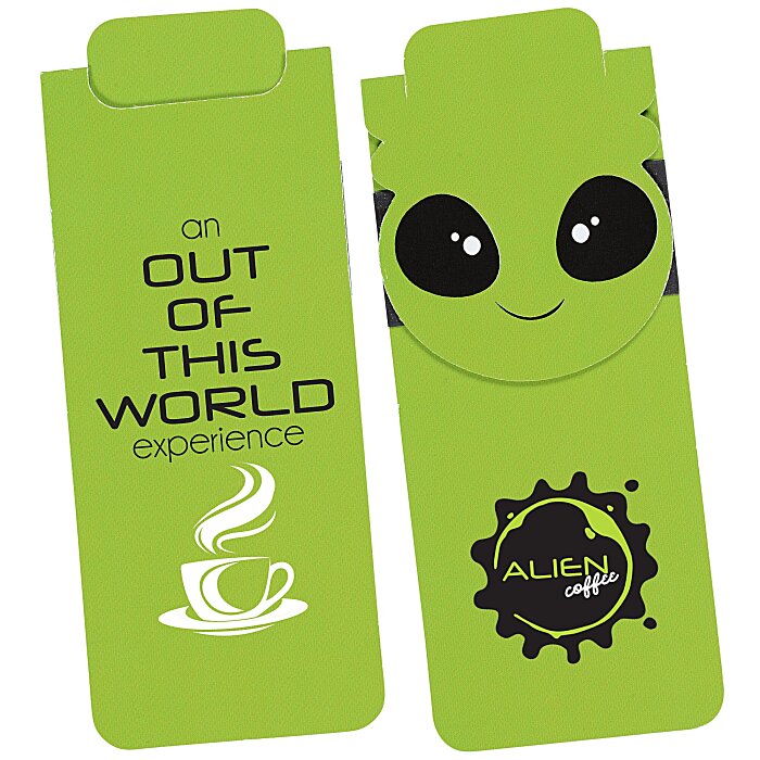 Custom Paws and Claws Magnetic Bookmark - Alien