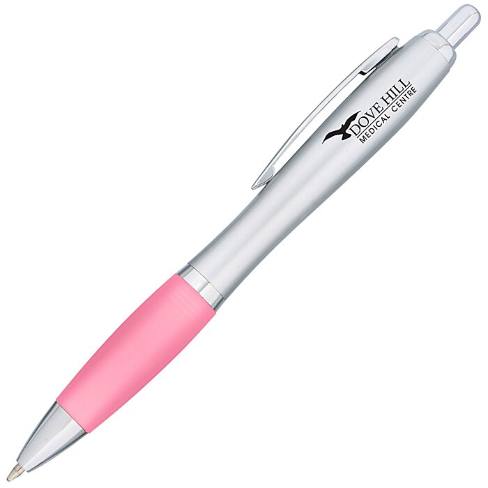 Custom Curvy Pen - Silver Fresh
