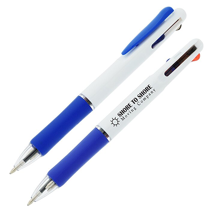 Custom Voyager Multi-Ink Pen - White