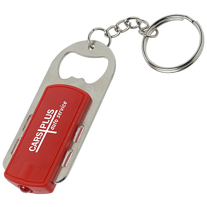 Custom Dual Bottle Opener Key Light