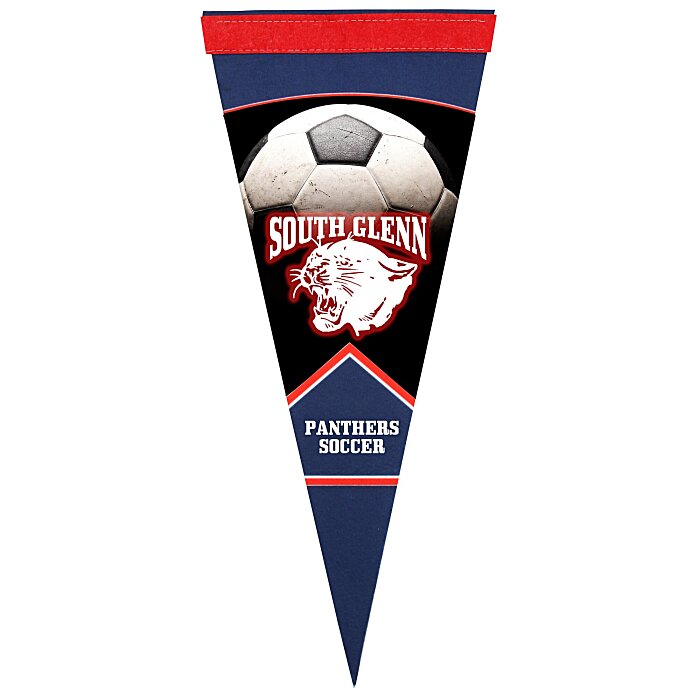 Custom Premium Pennant - 8 inches x 18 inches