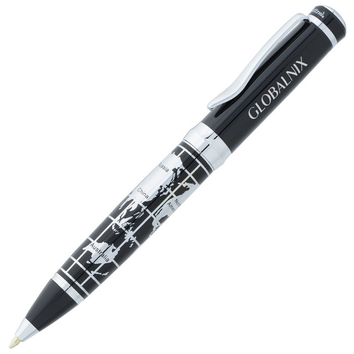 Custom Bettoni Chrome World Twist Metal Pen