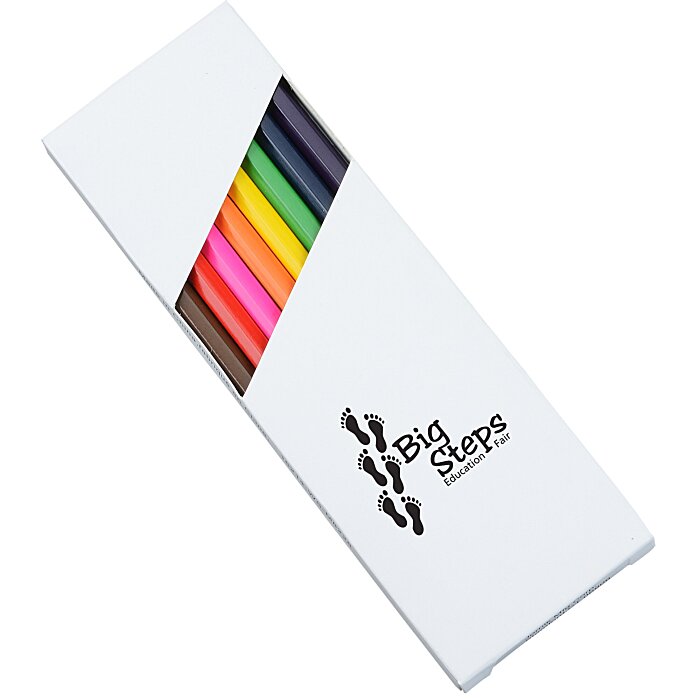 Custom Full Sized Pencil Crayons 8 Pack