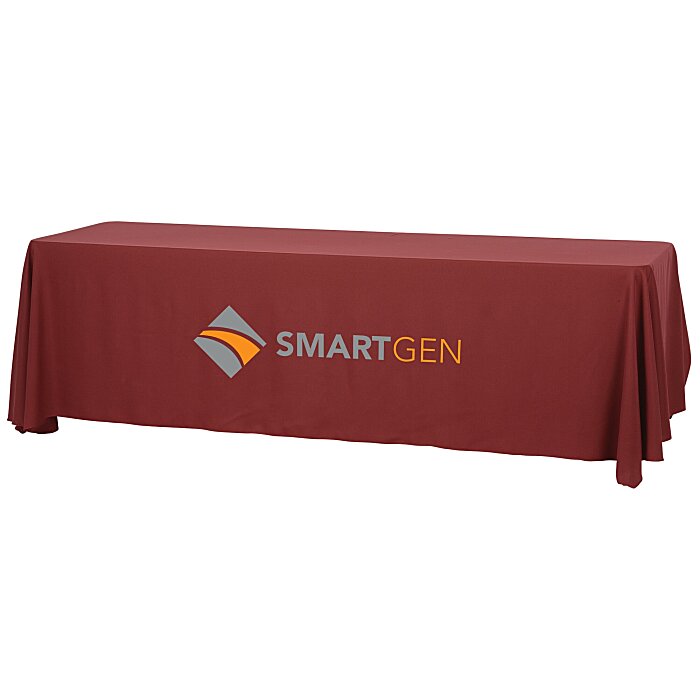 Custom Serged Open-Back Table Throw with Pocket - 8 feet