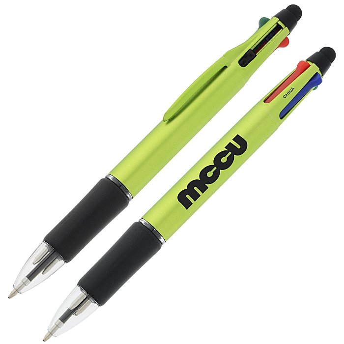 Custom Orbitor 4-Colour Stylus Pen - Metallic