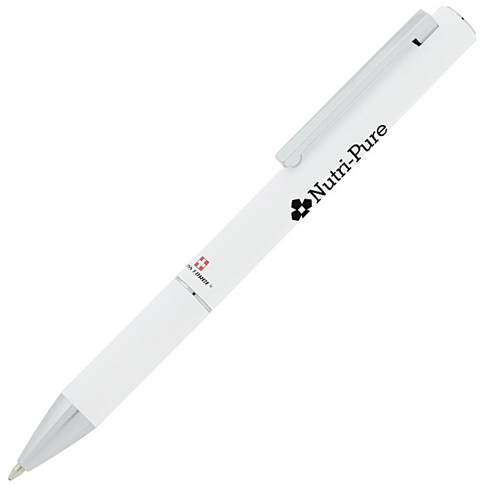 Custom Swiss Force Insignia Soft Touch Twist Metal Pen - 24 hr