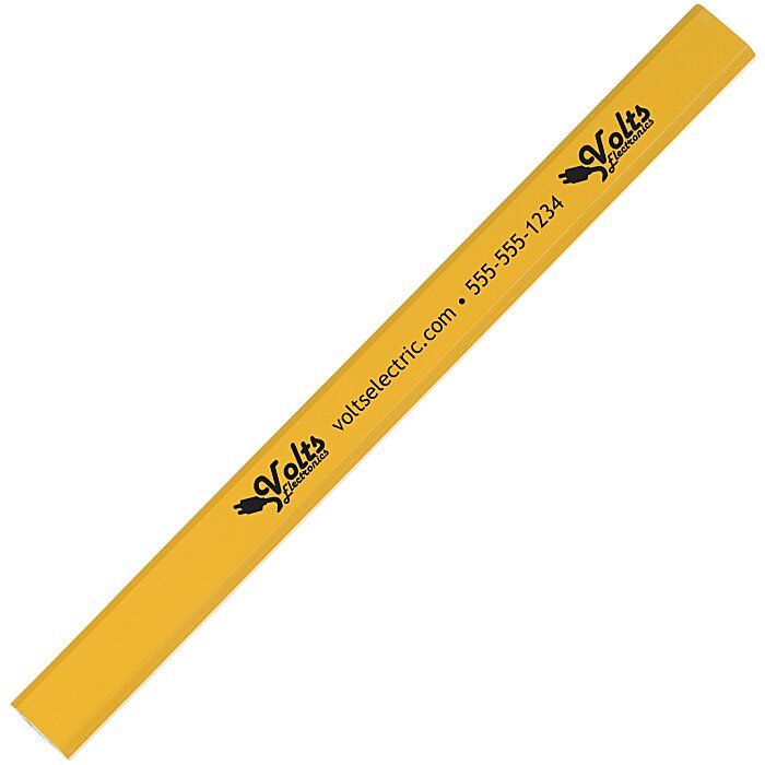 Custom Standard Finish Carpenter Pencil