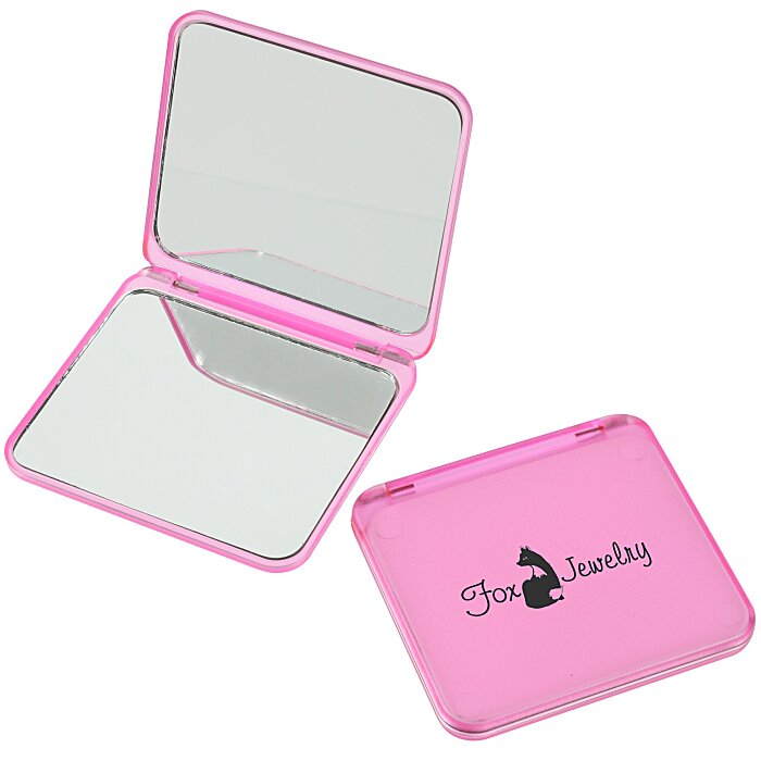 Custom Magnifying Compact Mirror - Translucent