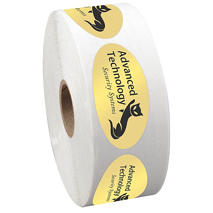 Custom Sticker by the Roll - Oval - 1-1/16