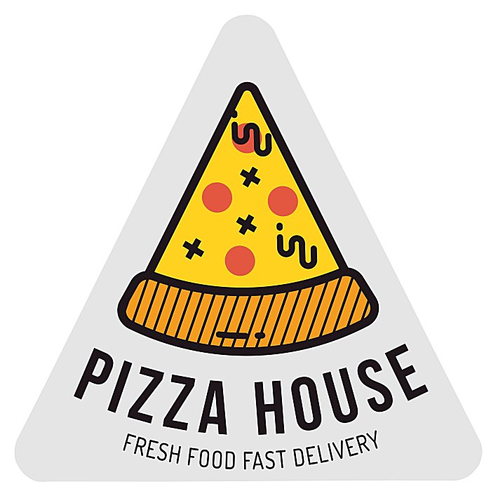 Custom Full Colour Sticker - Triangle - 8