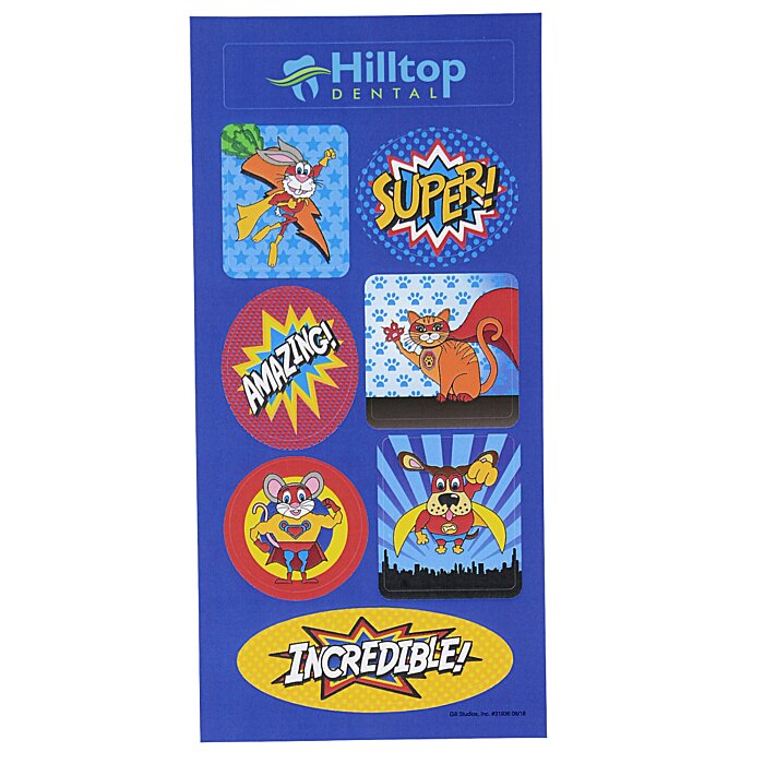 Custom Super Kid Sticker Sheet - Superhero