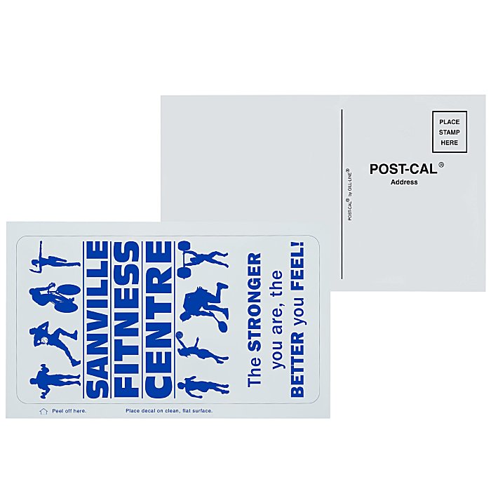 Custom Post-Cals Static Decal-Rectangle