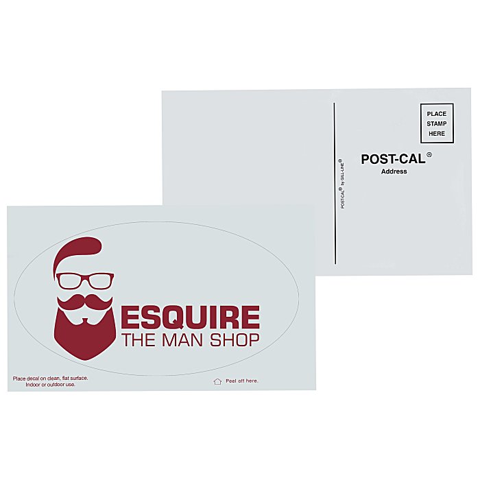 Custom Post-Cals Static Decal-Oval