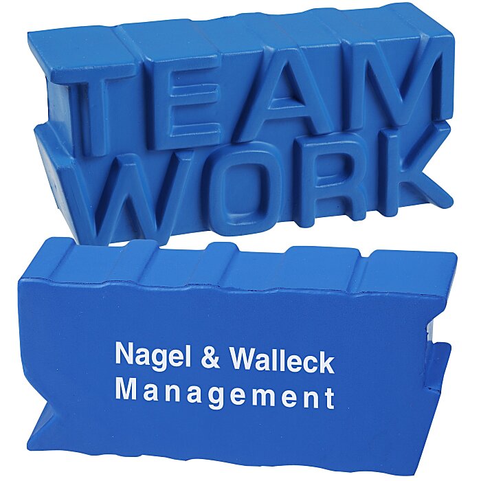 Custom Teamwork Word Stress Reliever