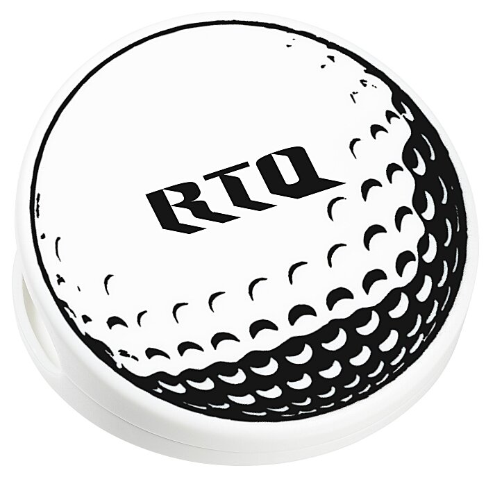 Custom Keep-it Clip - Golf Ball - Opaque
