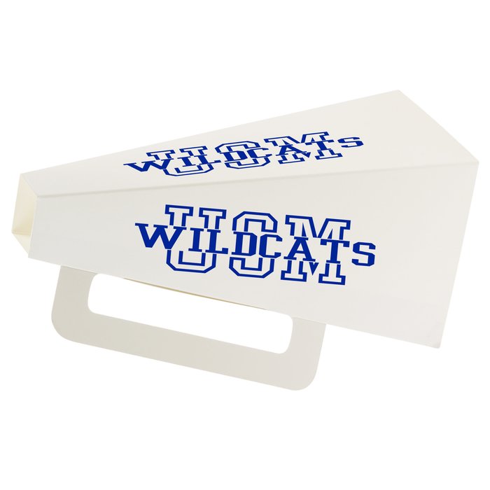 Custom Megaphone - Square - 9 inches - White