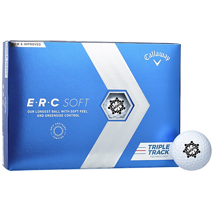 Custom Callaway ERC Soft Triple Track Golf Ball - Dozen