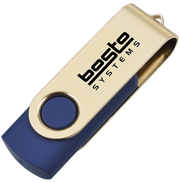 Custom USB Swing Drive - Gold - 8GB