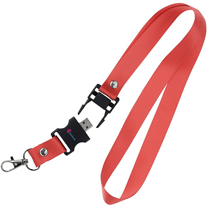 Custom Lanyard USB Drive - 256MB