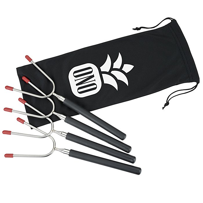 Custom Extendable Roasting Sticks with Carrying Case