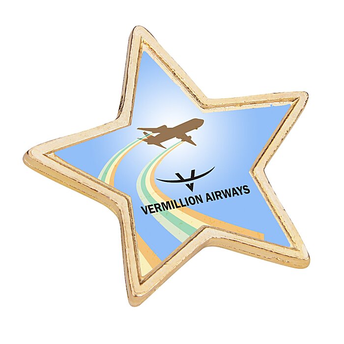 Custom Value Lapel Pin - Star