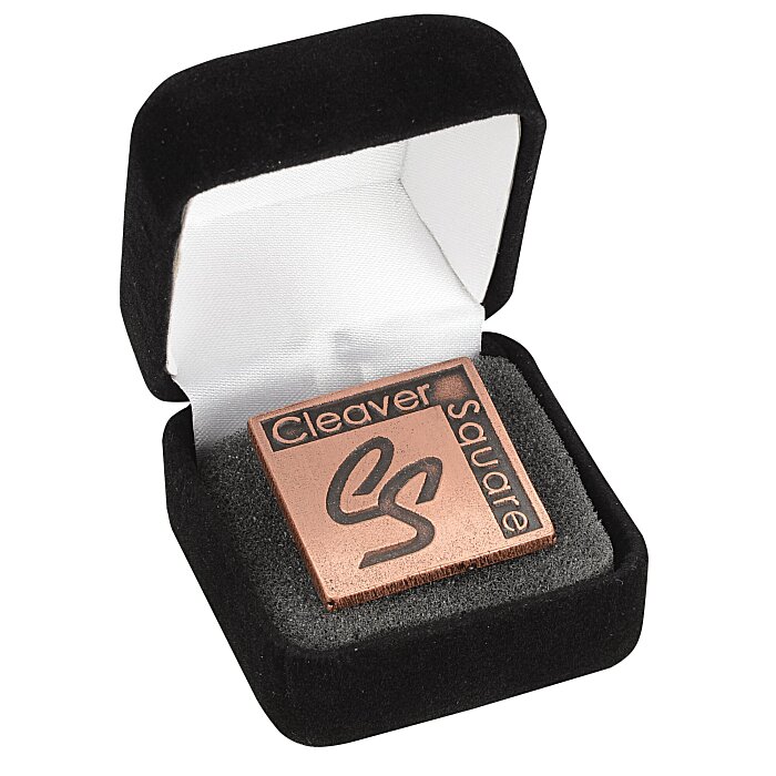 Custom Econo Lapel Pin - Square - Gift Box