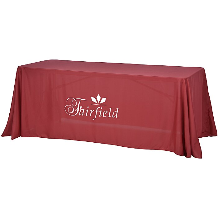 Custom Serged Value Closed-Back Table Throw - 6 feet