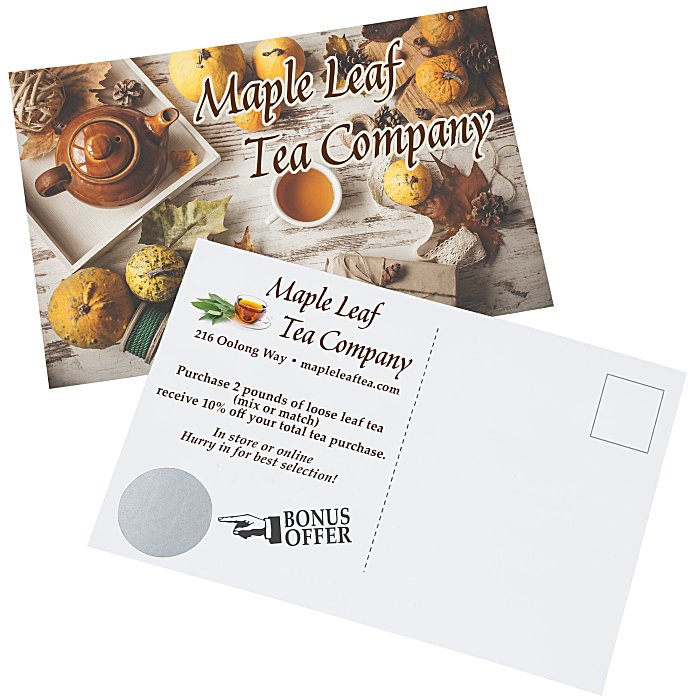 Custom Full Colour Scratch Off Postcard