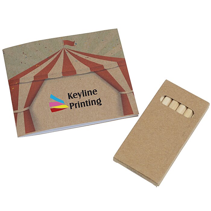 Custom Kid's Colouring Book To-Go Set - General - Full Colour