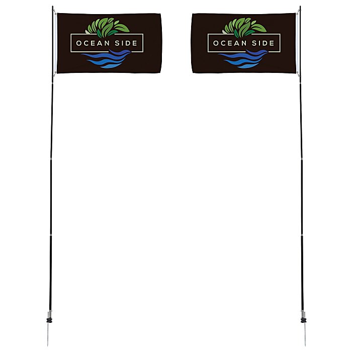 Custom InstaFlag Kit - 15 feet - Two Sided